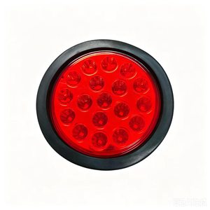 4 Inch Round Red LED Truck Tail Light 18LED