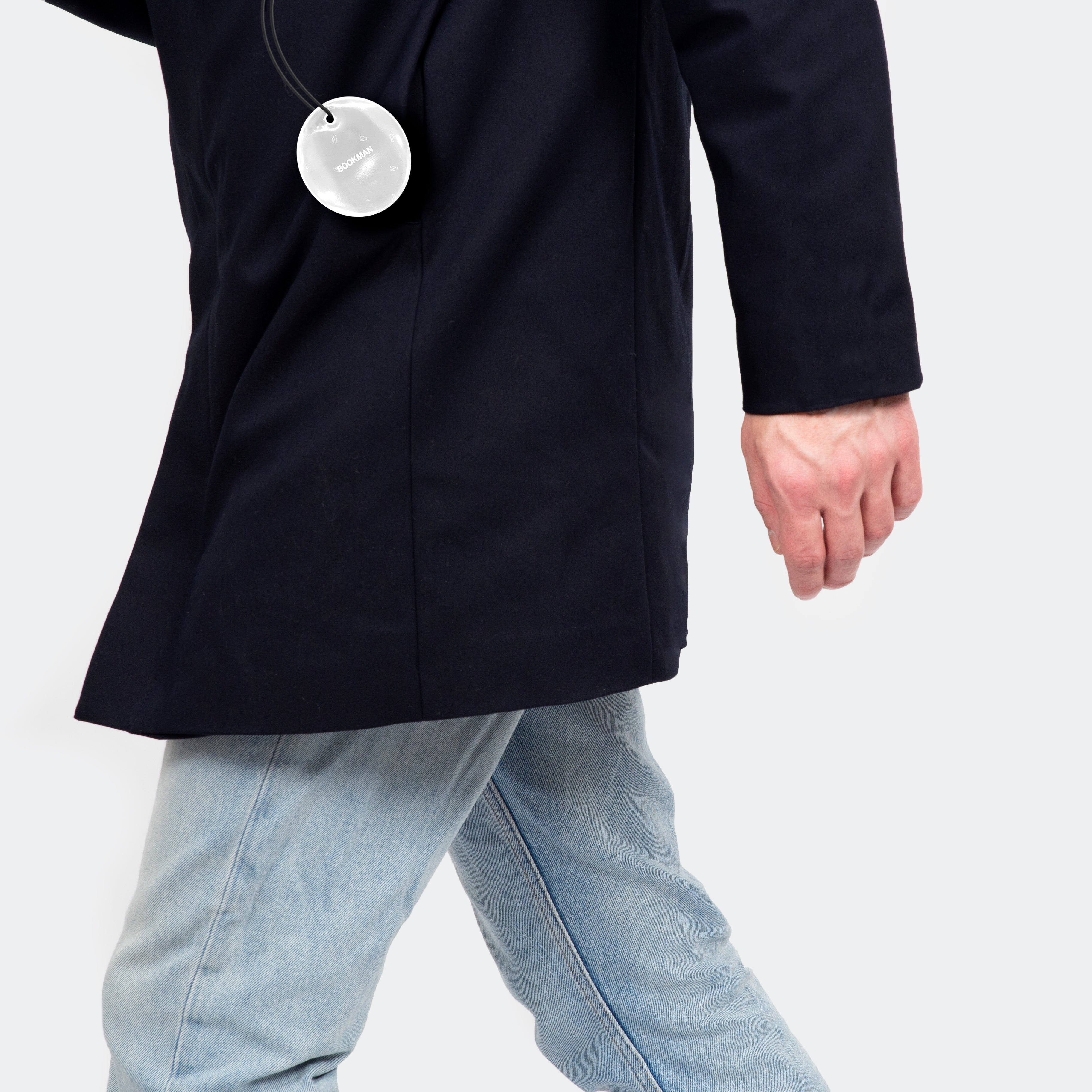 Hanging Reflector Attached to Zipper Puller