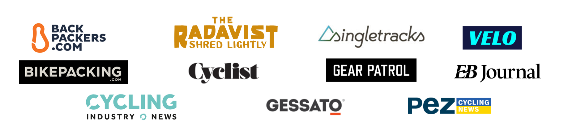 Media logos featuring Bookman design collaborations