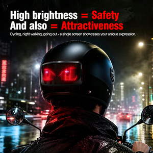 DIY LED Pixel Smart LED Helmet Light APP Brake Sensor Custom Pattern