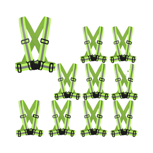 LX Lightweight Adjustable Silver Reflective Vest with Elastic Band Fabric High Visibility Safety Gear Outdoor Running