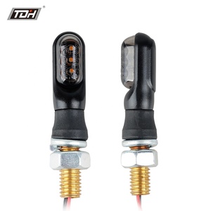 Motorcycle LED Mini Turn signal Waterproof Indicator High Brightness Blinker Driving Light Flasher Lamp E-marked