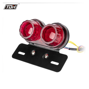 Motorcycle 3 in 1 Tail Light LED Brake Light License Plate Light Turn Signal 12V ABS Universal Rear Mount Fit Wholesale