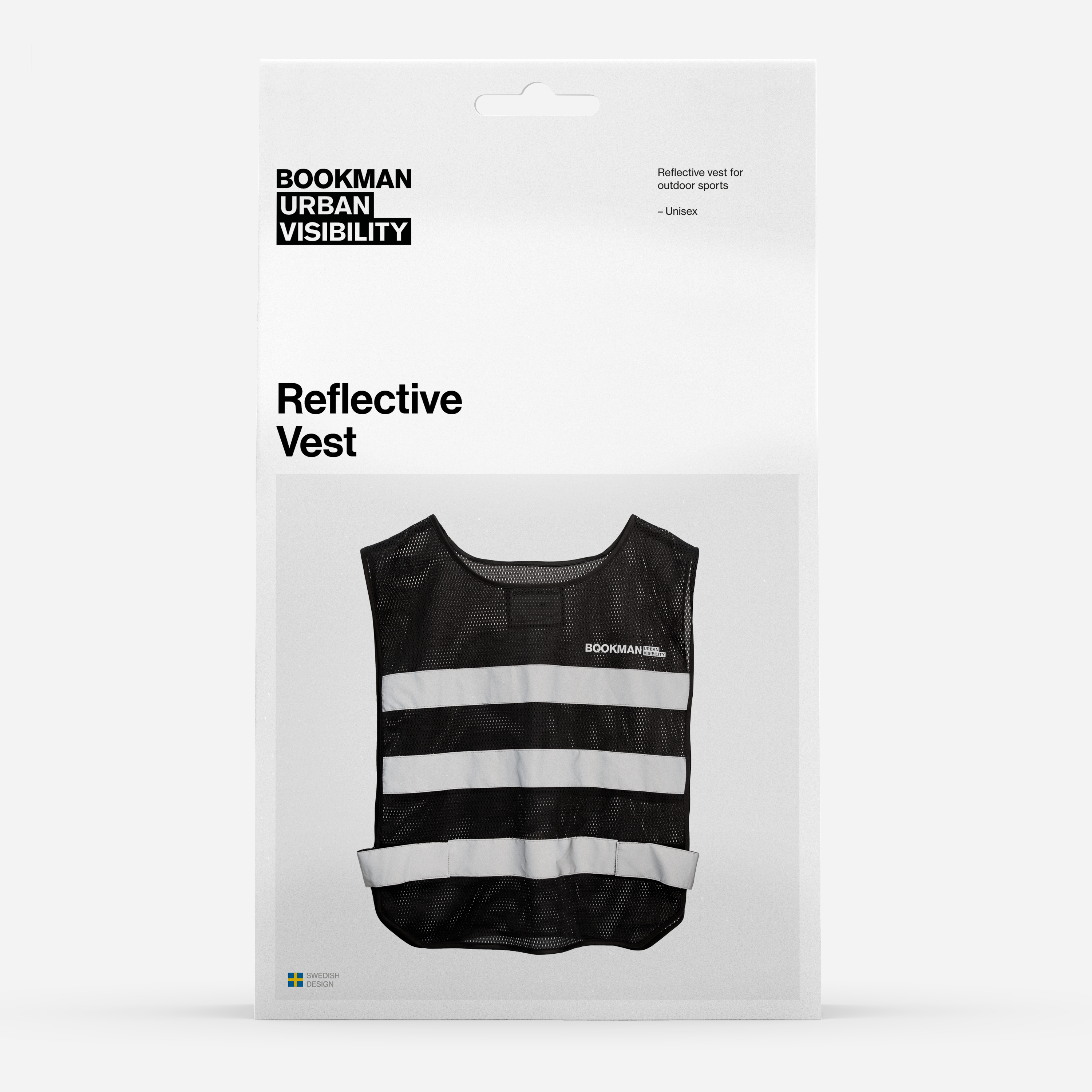 Bookman B2B Reflective Vest Black Packaging