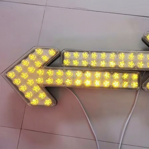 Vehicle 12V 24 Volt Direction Guidance Amber Blinker Warning Lights Led Arrow Truck Caution Flashing Light