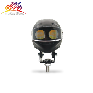 Black Motorcycle Helmet Light Single COB LED Spotlight Fog Light