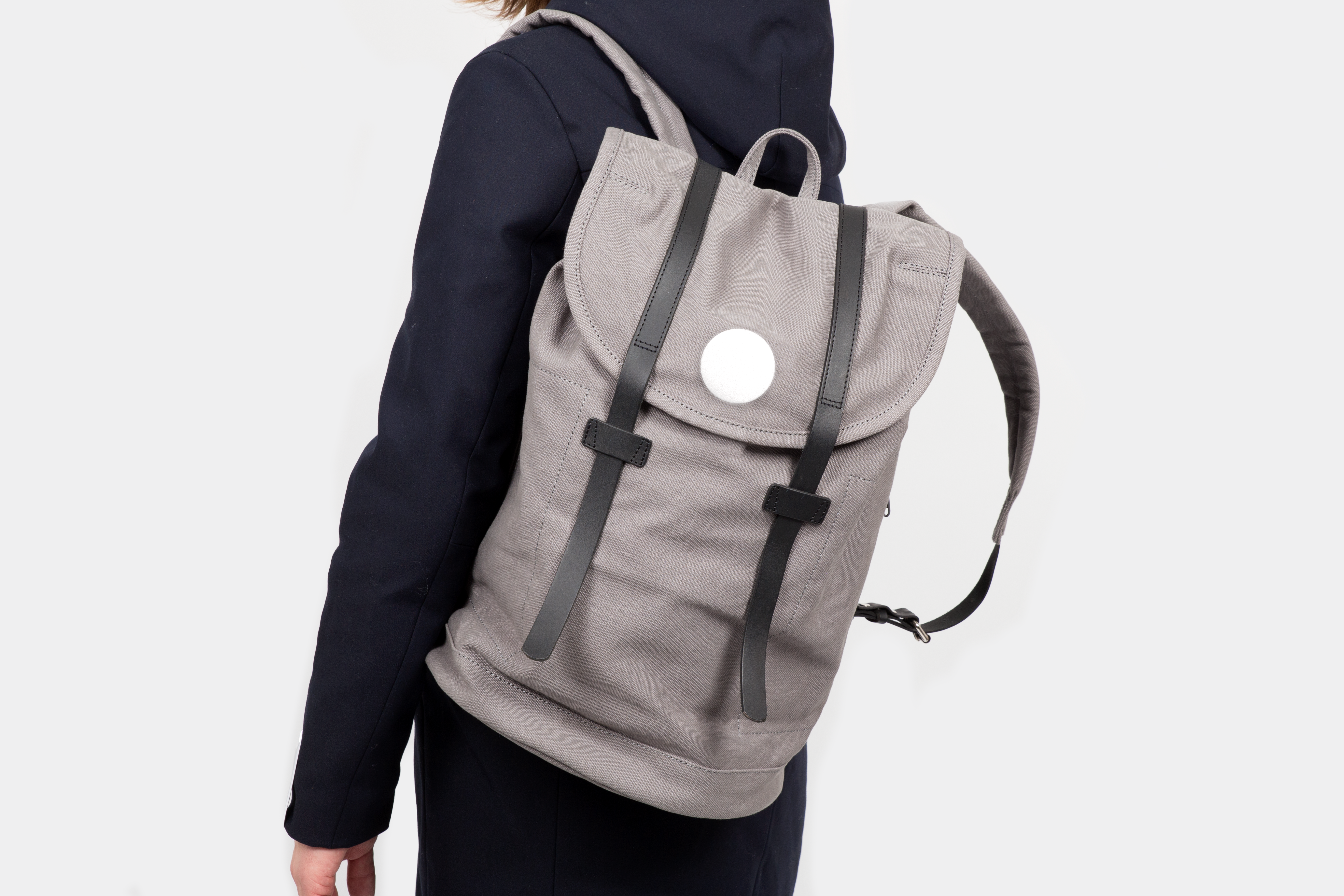 Reflective Pin Mounted on Bag