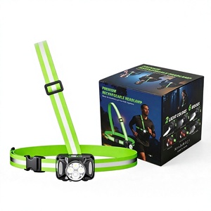 Outdoor Running Chest Light Strap-Type USB-C Charging 360 Reflective Bands for Night Running Cycling for Camping & Hiking Night