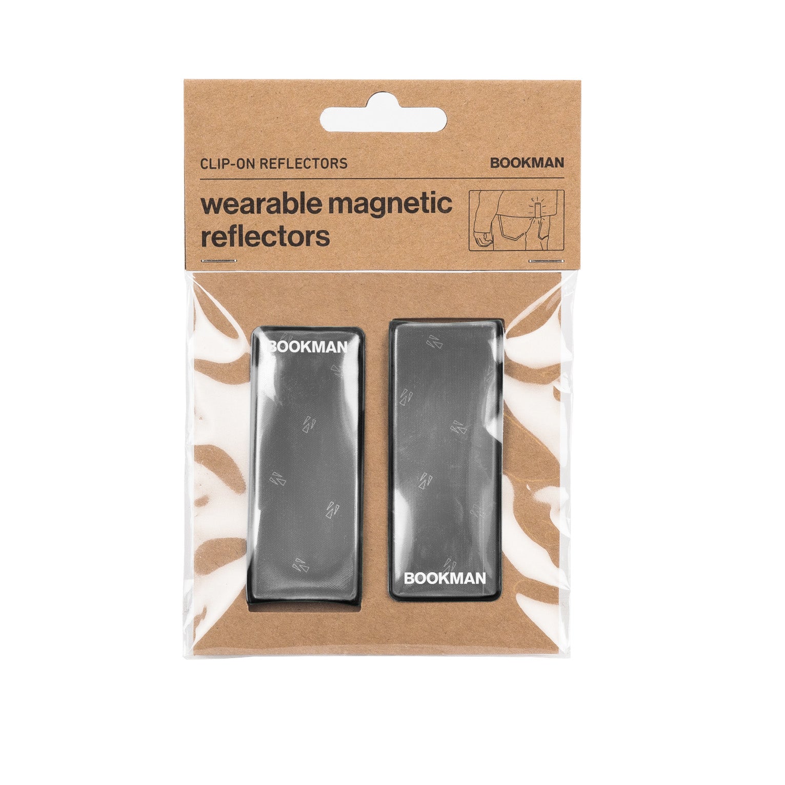 Bookman Clip-On Reflectors Black