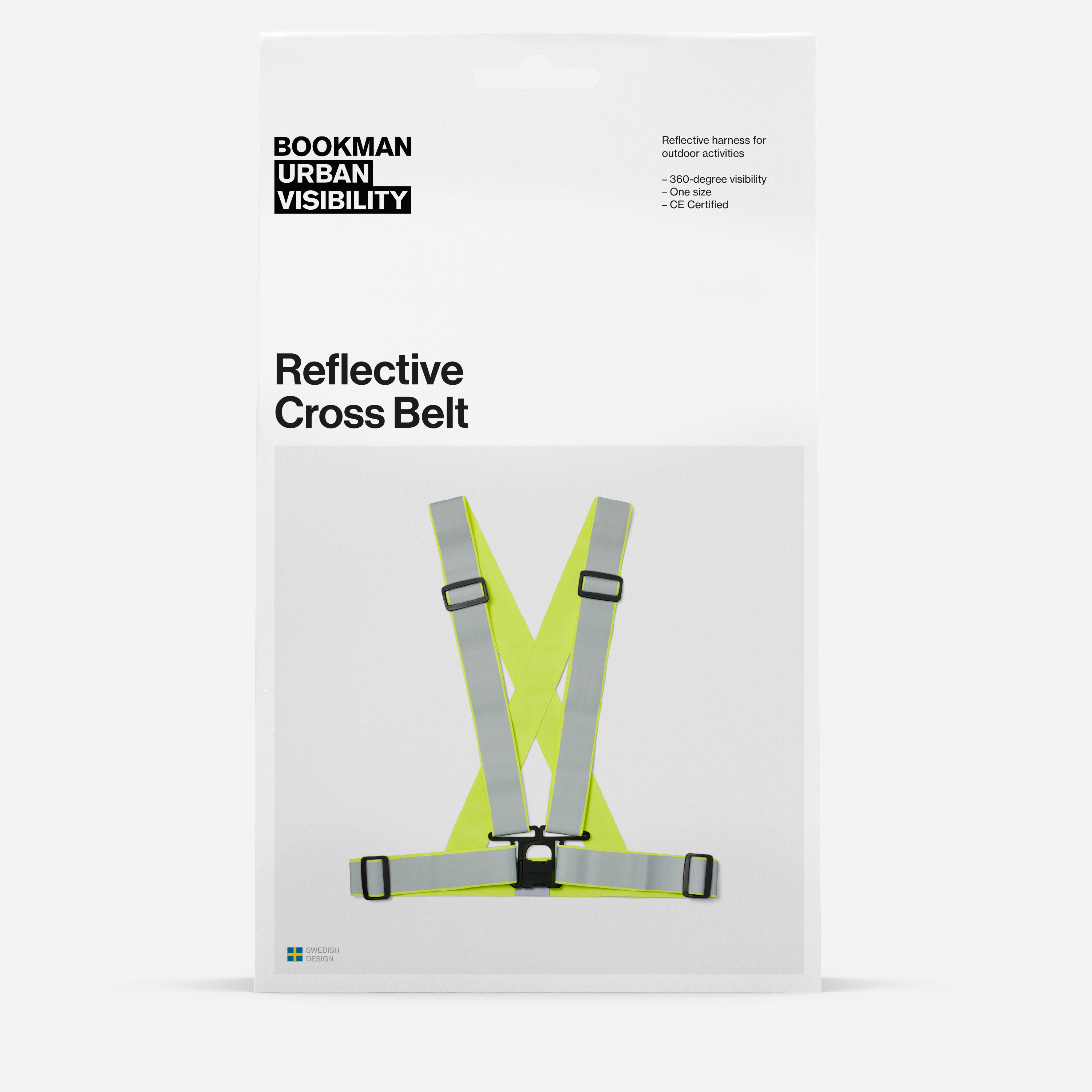 Bookman Reflective Cross Belt Fluorescent Yellow