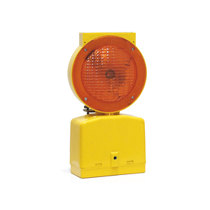 Amber Color Strobe LED Solar Flashing Warning Light