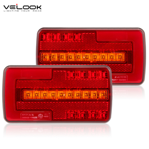 Rectangular LED Trailer Tail Lights ECE Approved Universal Rear Combination Lamps