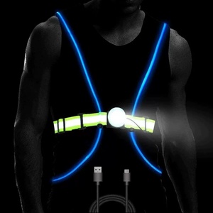 Rechargeable Waterproof LED Chest Light for Outdoor Safety During Night Runs Mountain Climbs and Hiking E0055
