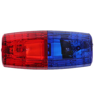 HongAn IP65 LED Red Blue Flashing Strobe Lights Traffic Signal Lamp Shoulder Light Plastic Warning Light High Intensity USB