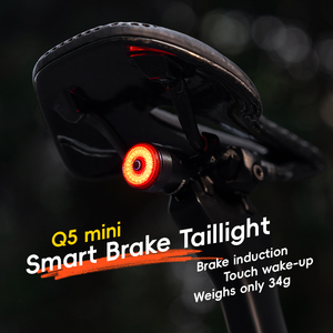 Rechargeable Bicycle Rear Light Smart Brake Sensing COB Taillight