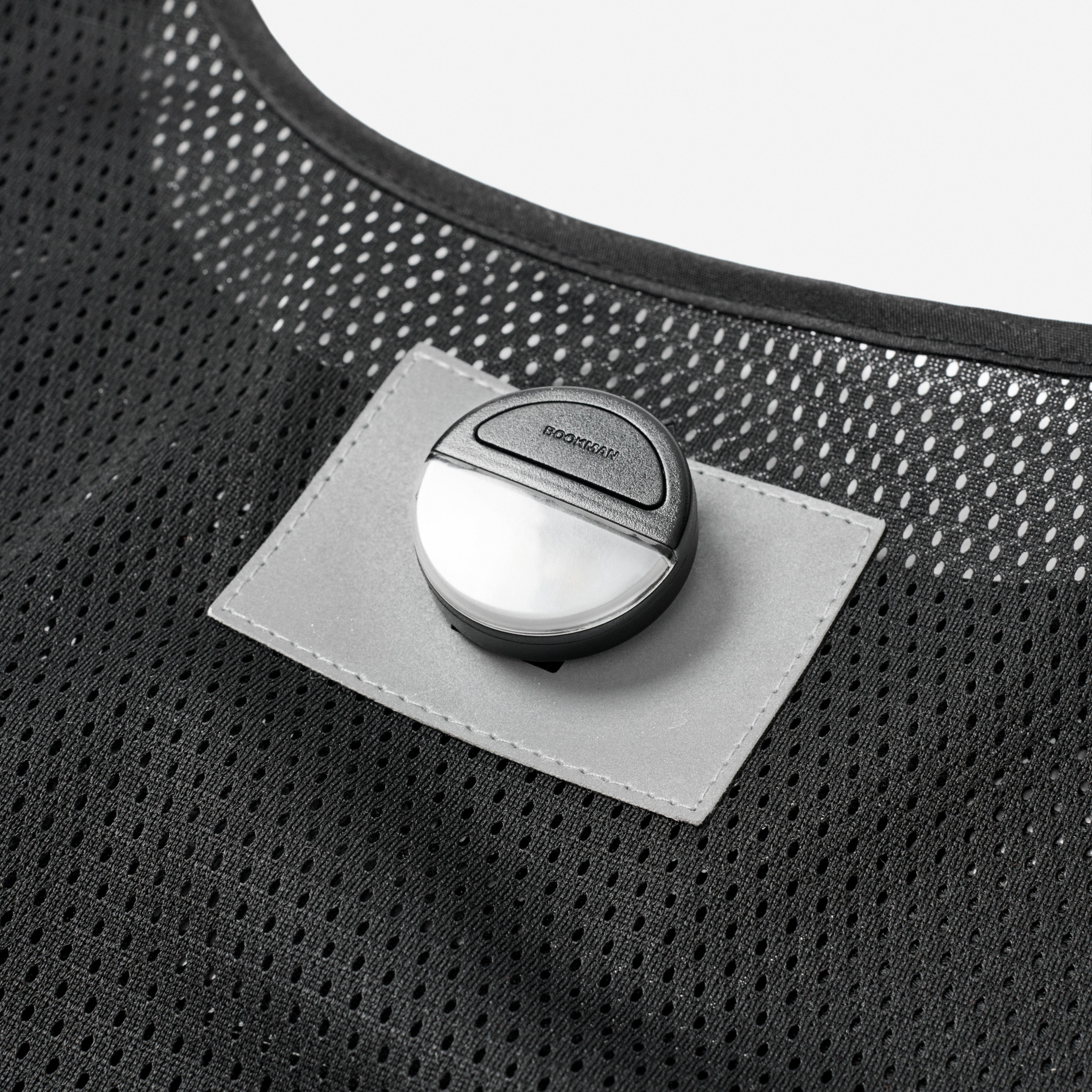 Reflective Vest front view with light dock